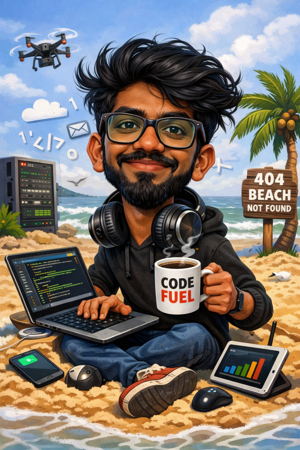 Stylized portrait of Kabilan